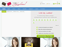 Tablet Screenshot of linkupladies.com